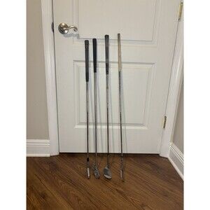 Lot of 4 Vintage Golf Clubs Putters Wedge Iron Mixed Brands As Is Right Hand